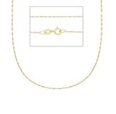 Halskette in 18 Karat Gelbgold, ca. 1.70 Gramm - MVF045GG